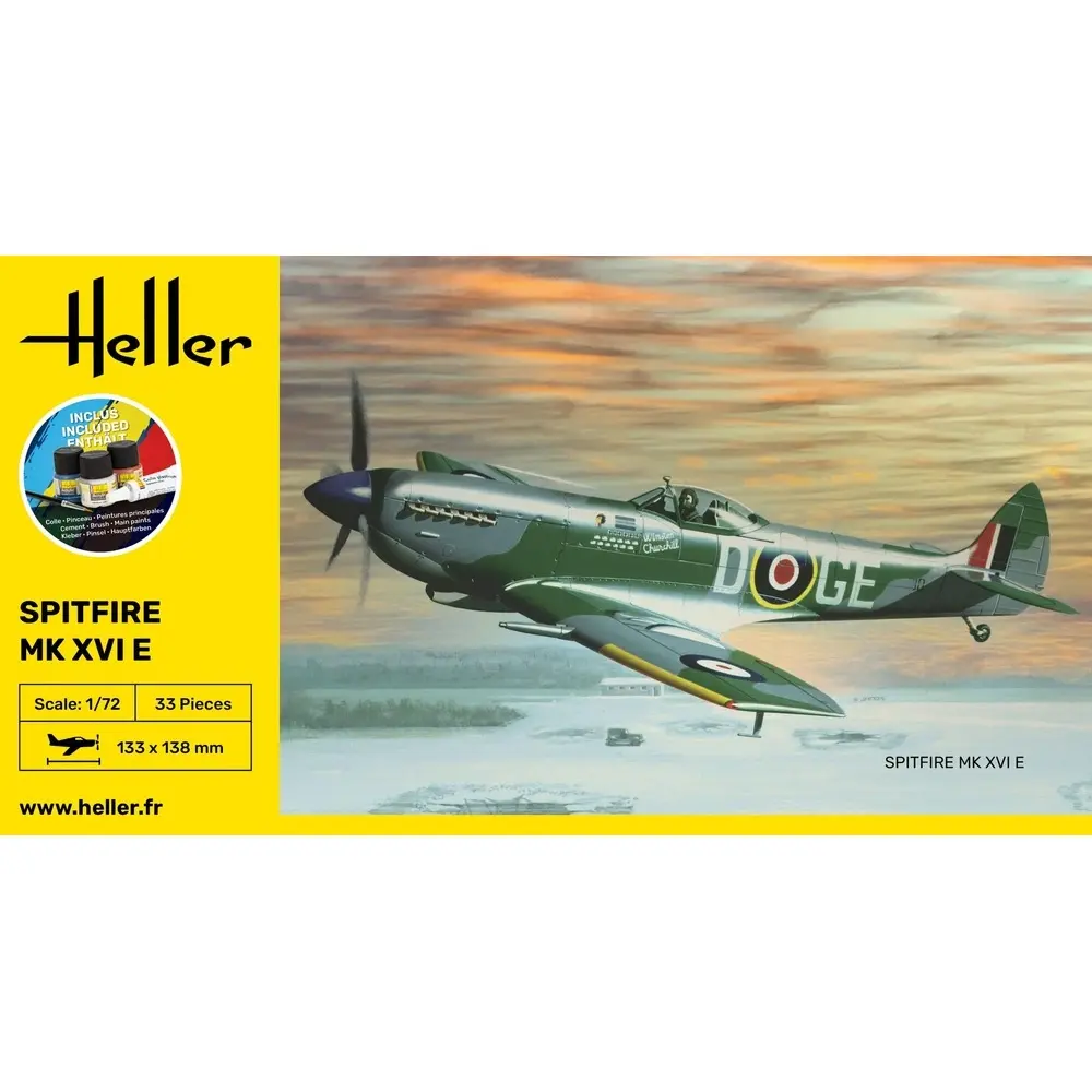 Starter kit Spitfire MK XVI E - Heller 56282 - 1/72 - 2