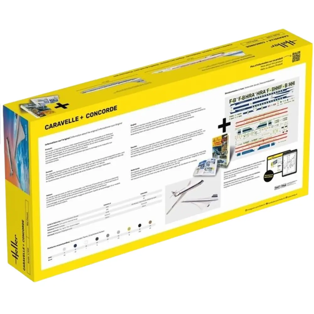 Kit démarrage - Caravelle + Concorde - Heller 52333 - 1/100 - 2