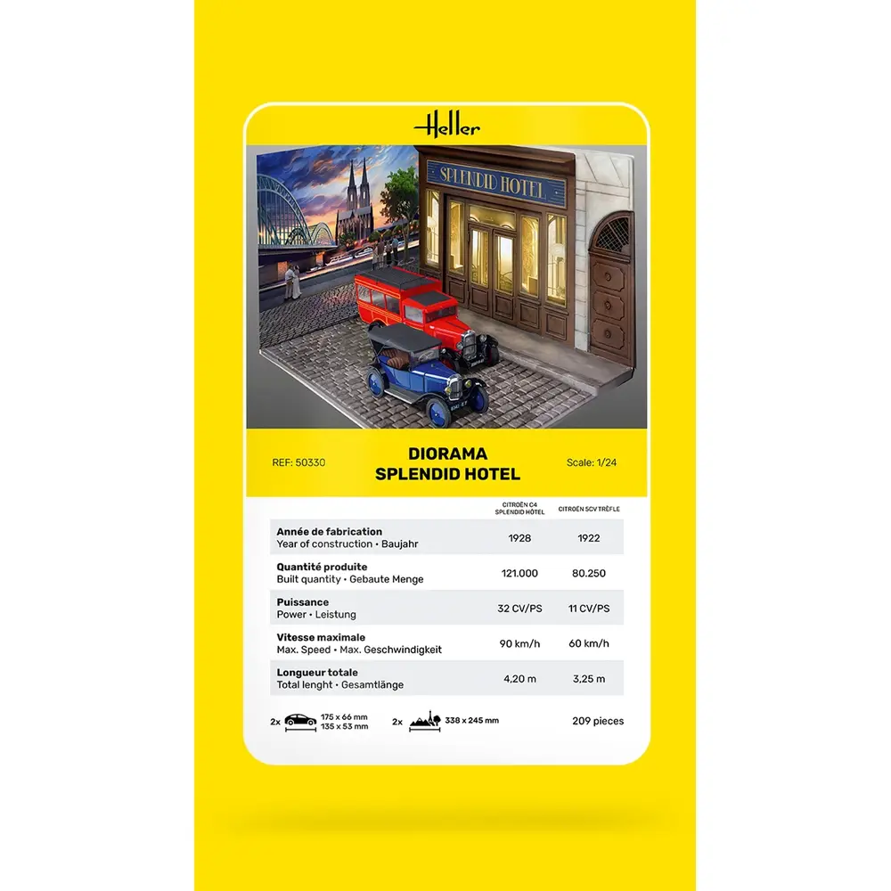 Diorama Splendid Hôtel - Heller 50330 - 1/24 - 6