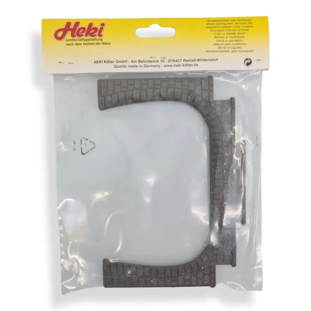 2 Entrées de tunnels - Double voie - Gris - HEKI 3126 - Échelle HO - 3