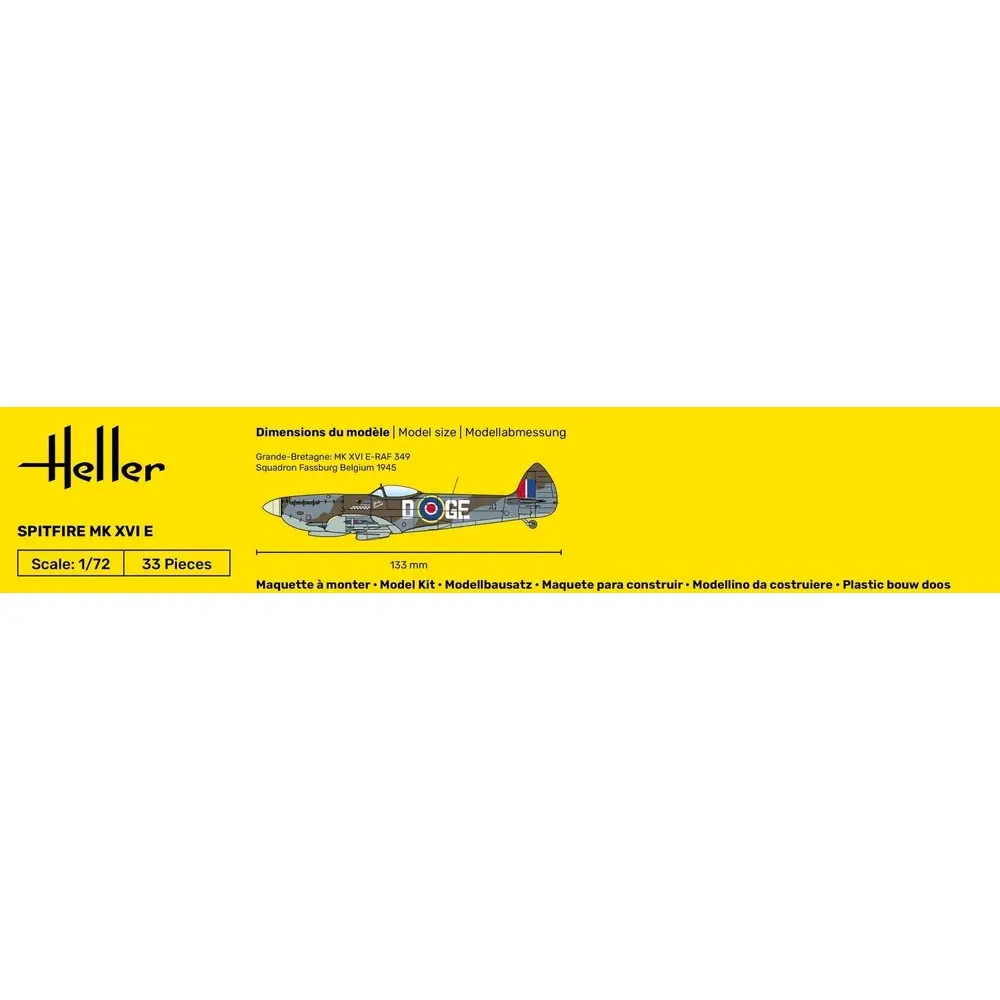 Starter kit Spitfire MK XVI E - Heller 56282 - 1/72 - 4