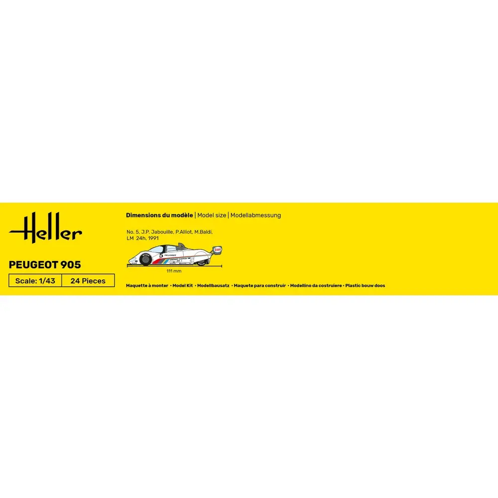 Peugeot 905 - Heller 56110 - 1/43 - 5