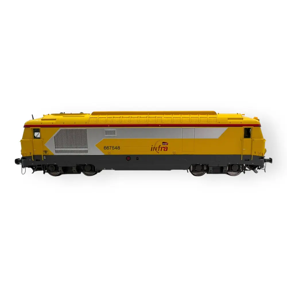 Locomotive diesel électrique BB 667548 "Infra" - Jouef HJ2465S - SNCF - HO 1/87 - EP VI - 2R - DCC SON - 3