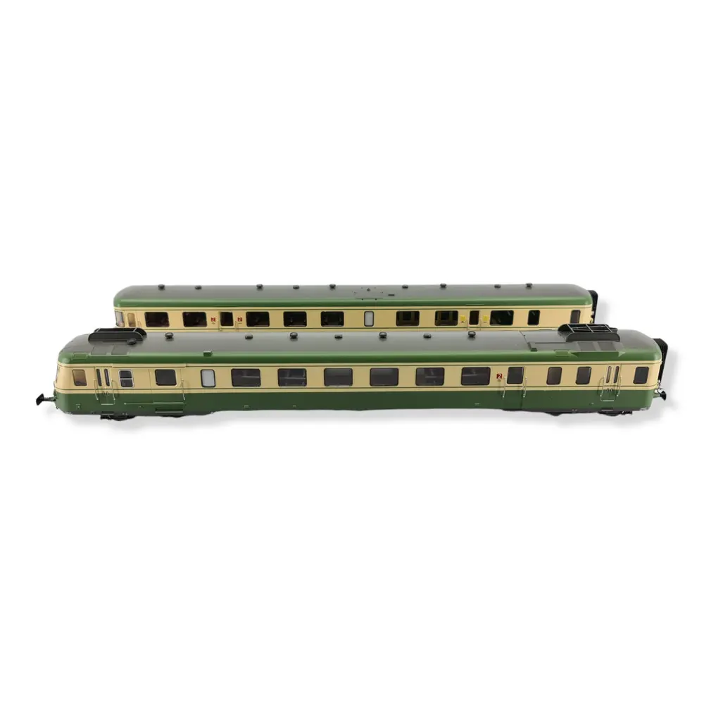 Autorail RGP2 X 2700 Vert/Jaune DCC SON JOUEF 2386S SNCF HO 1/87 EP - 2