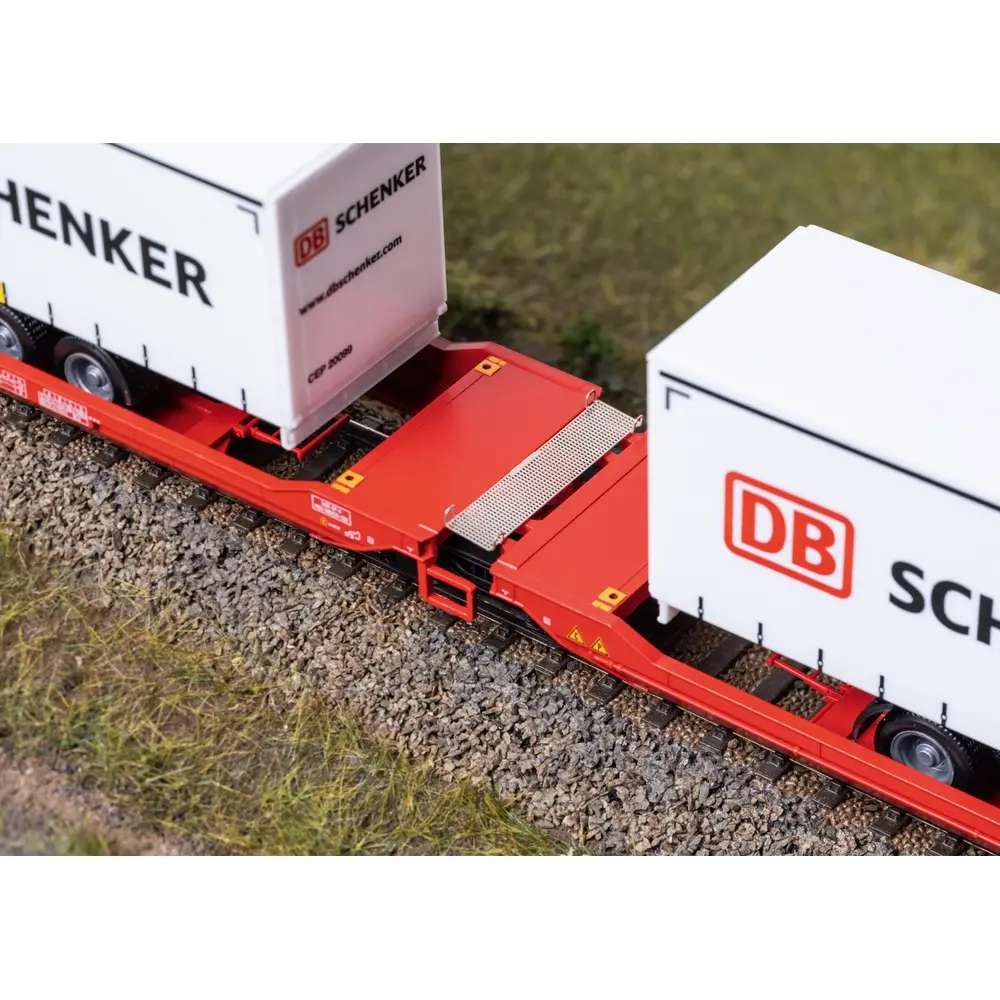 Double wagon-poche Sdggmrss 738 - Märklin 47470 - HO 1/87 - DB AG - Ep VI - 3R - 3