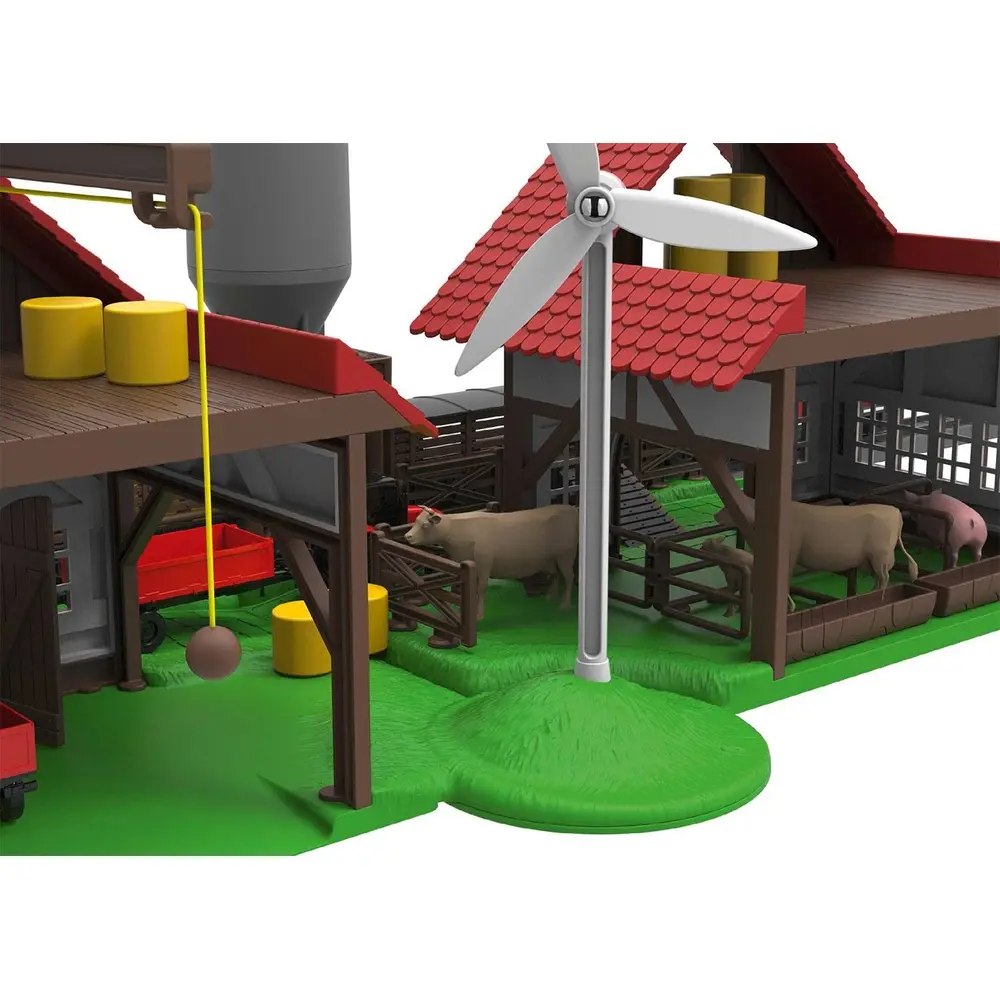 Ferme avec animaux, étables, silos, foin - Märklin my world 72212 - HO 1/87 - 3