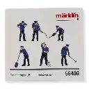 Set 3 personnages "Employés de dépôt" Marklin 56406 - I : 1/32 - EP III / IV - 2