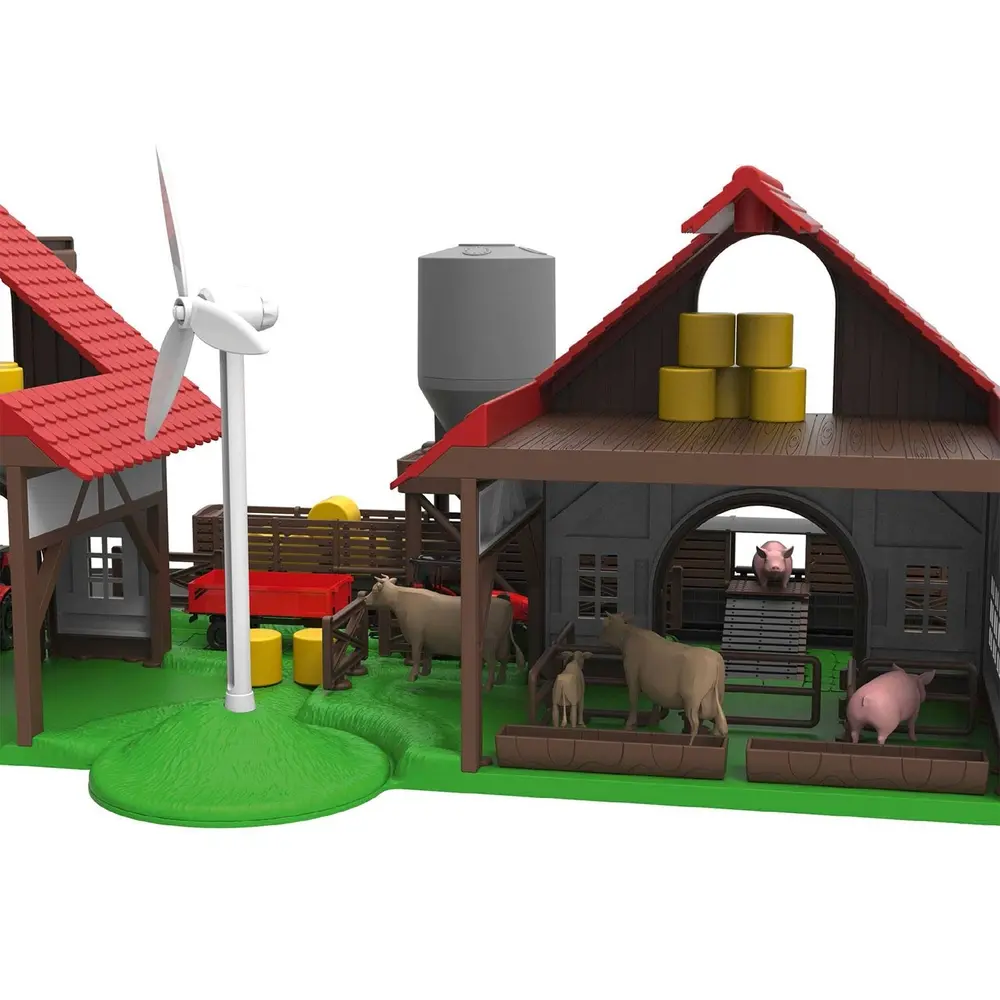 Ferme avec animaux, étables, silos, foin - Märklin my world 72212 - HO 1/87 - 2