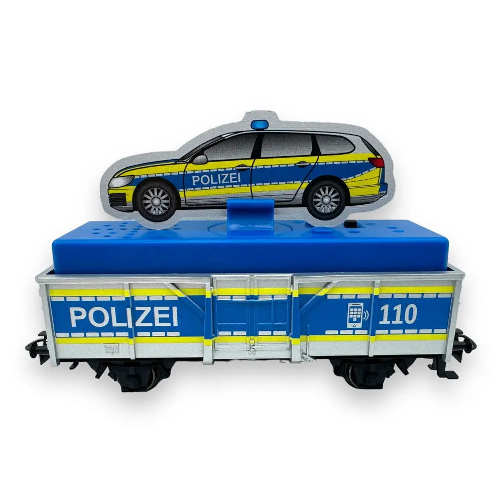 Wagon tombereau police - Märklin Start Up 47623 - HO 1/87 - DB - Ep VI - Sonore - 3R - 3