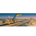 Wagon-grue rotative avec manivelle manuelle et aimant livrée jaune - Märklin my world 44118 - HO 1/87 - 2