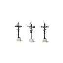 Cimetière - 2 tombes, 4 Pierres tombales & 6 croix Chrétiennes 87Train 221054 | HO 1/87 - 6