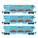 Set de 3 wagons trémies Tagnpps Millet & ChemOil - LS Models 90032 - HO 1/87 - SNCF - Ep VI - 2R - 2
