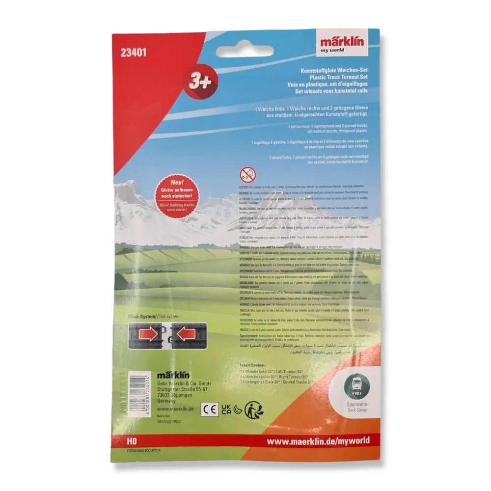 Set rails & aiguillages - Märklin my world 23401 - HO 1/87 - 3