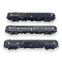 Set de 3 voitures lits WL S3 - LS Models 49320 - HO 1/87 - CIWL - Ep IV - 2R - 3