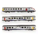 3 voitures TER Bourgogne - Ls Models 41233DC - HO 1/87 - SNCF - 3