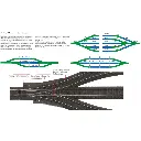 Rail droit ballasté - Marklin 24172 - HO 1/87 - Code 83 - Voie C - Longueur 171,7 mm - 3R - 4