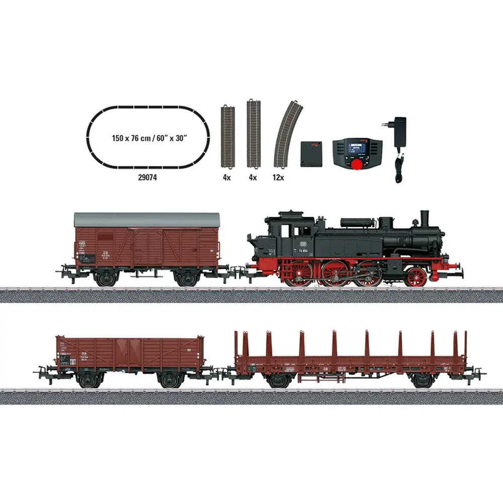 Coffret de Départ Numérique - Train de Marchandises et Wagons - MÄRKLIN 29074 - HO 1/87 - DB - EP III - Digital - 2
