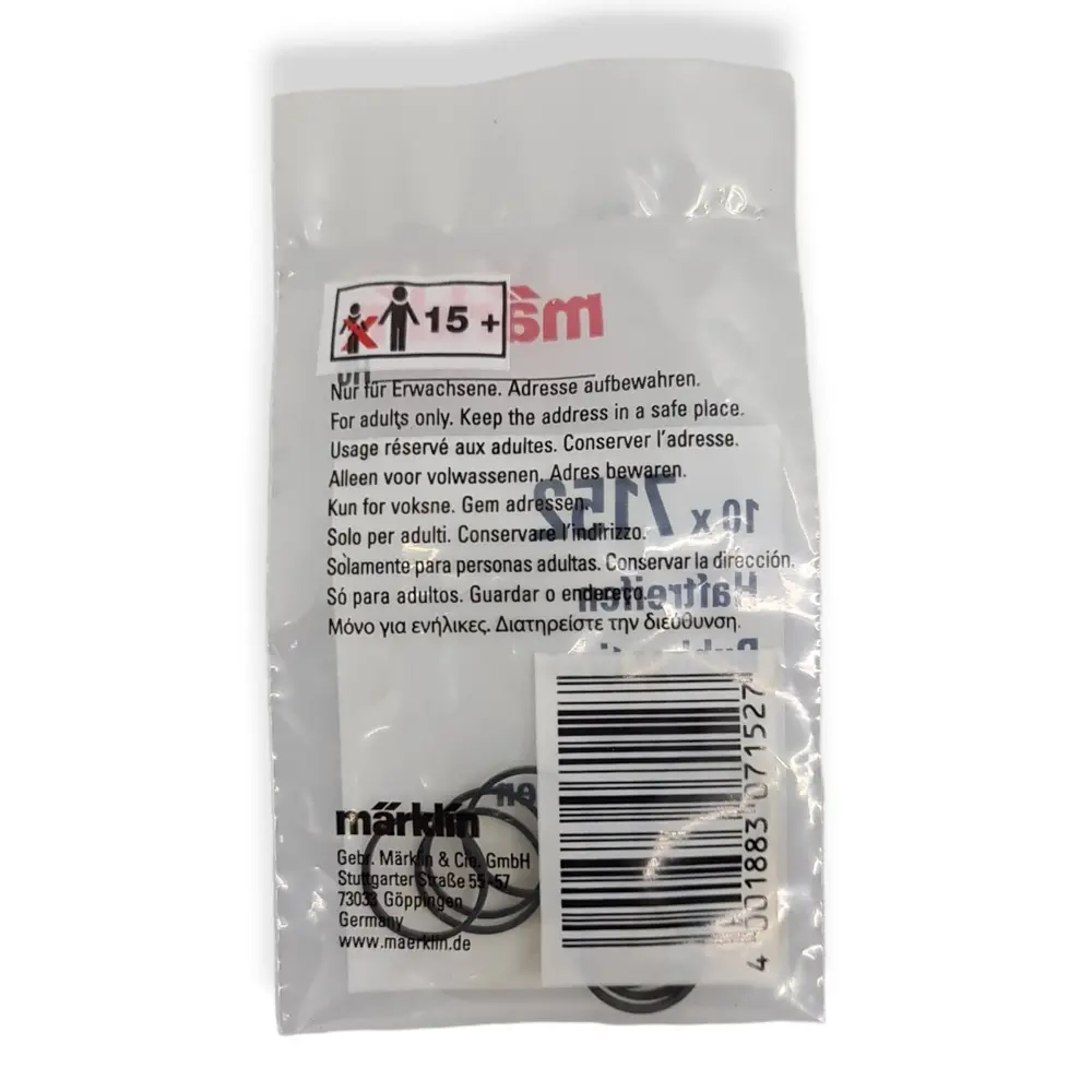 10 Bandages de Roue - MÄRKLIN 7152 - HO 1/87 - 13 mm - 3