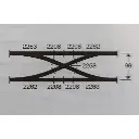 Croisement - Marklin 2258 - HO 1/87 - Code 83 - Voie K - 3R - 2