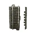 Rail droit Marklin 24071 ballast amovible - 70,8 mm - HO : 1/87 - Code 83 - Voie C - 2