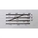 Traversée de jonction double non ballastée - Marklin 2260 - HO 1/87 - Code 83 - Voie K - 3R - 2