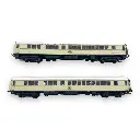 Set de 2 voitures lits type S livrée blanche avec monogramme - LS Models 49143 - HO 1/87 - CIWL - Ep II - 2R - 2