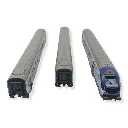 Set de 3 voitures voyageurs TER AURA - LS Models 41232DC - HO 1/87 - SNCF - Ep VI - 2R - 3