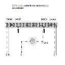 Rail courbe de commande à distance ballasté - Marklin 24194 - HO 1/87 - Code 83 - Voie C - 3