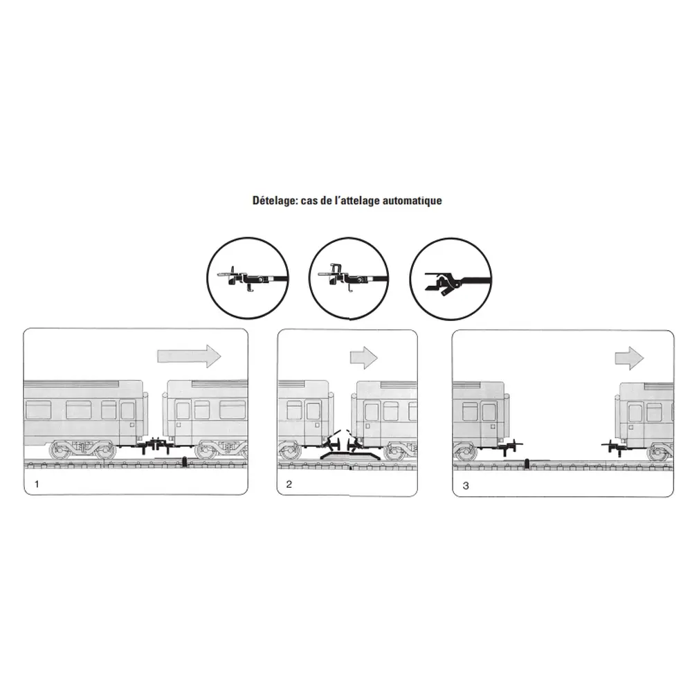 Rail de décrochage électrique Marklin 24994 - 94,2 mm - HO : 1/87 - Code 83 - Voie C - 4