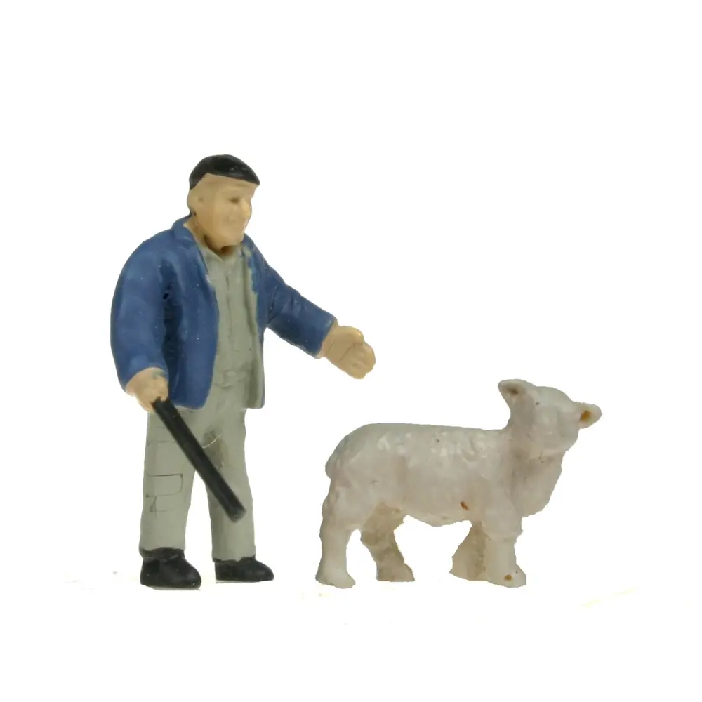 7 figurines travailleuses et 1 mouton - Makette 2518 - HO 1/87 - 6