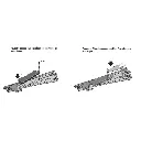 Aiguillage long à gauche 12,1° Marklin 24711 - 236,1 mm - HO : 1/87 - Code 83 - Voie C - 6
