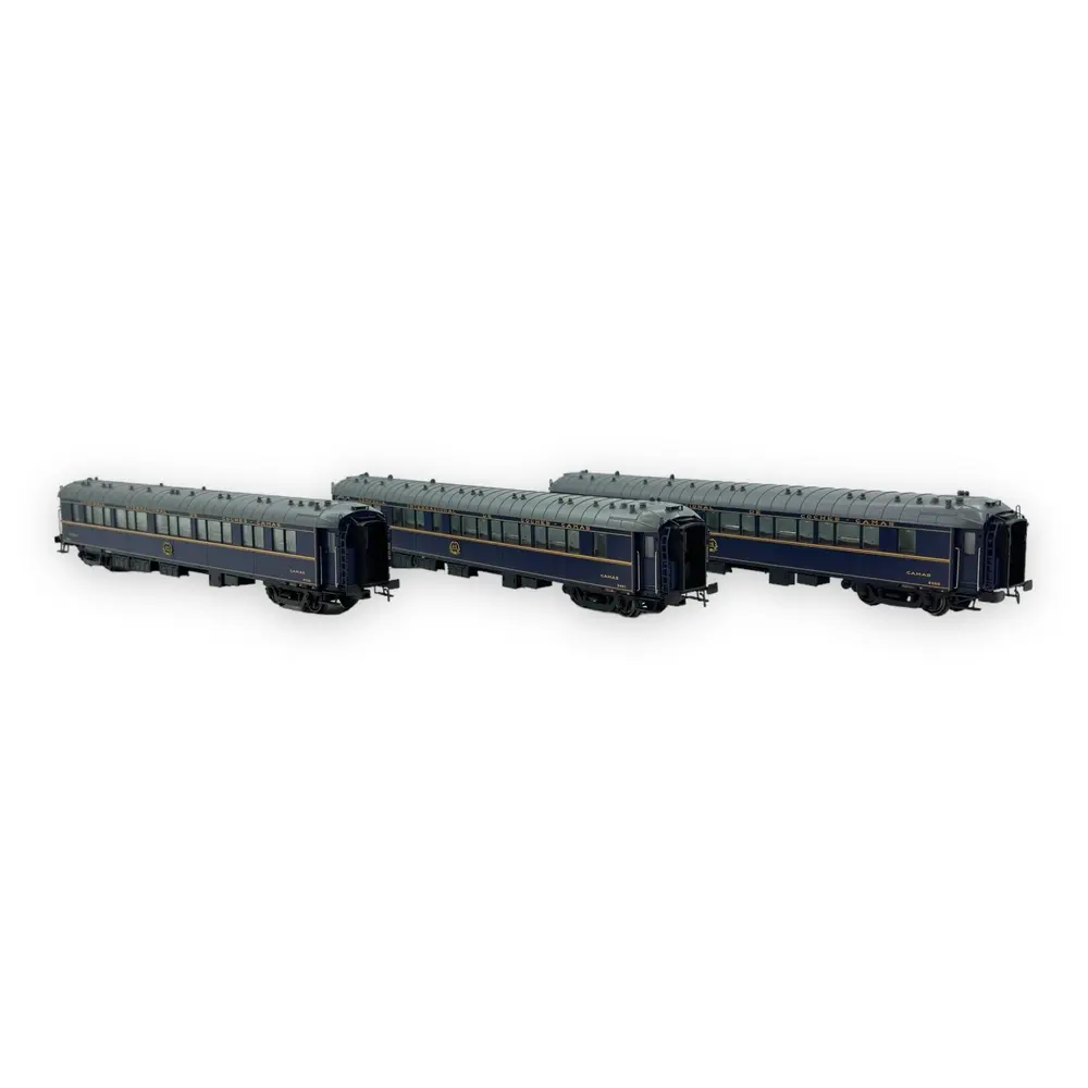 Set de 3 voitures lits WL S3 - LS Models 49320 - HO 1/87 - CIWL - Ep IV - 2R - 2