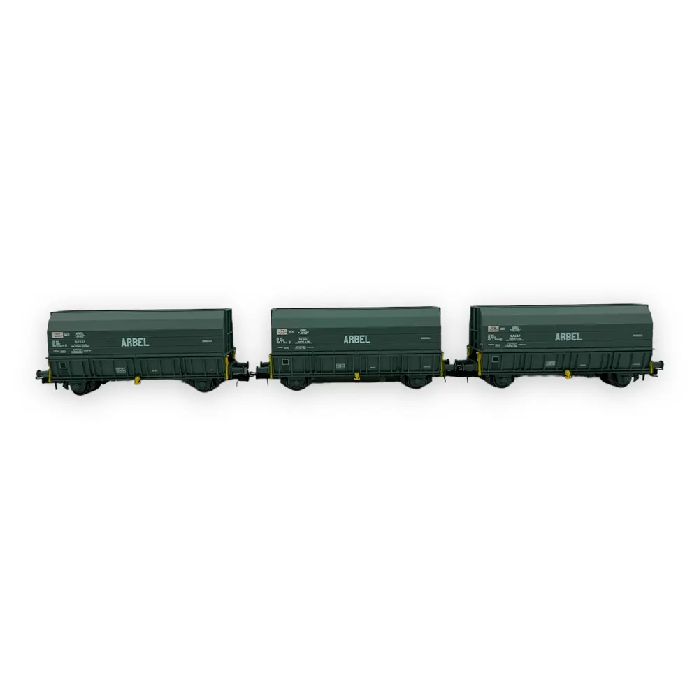 Set de 3 Wagons Trémies ARBEL - Makette 4742 - HO 1/87 - SNCF - EP IV - 2R - 3