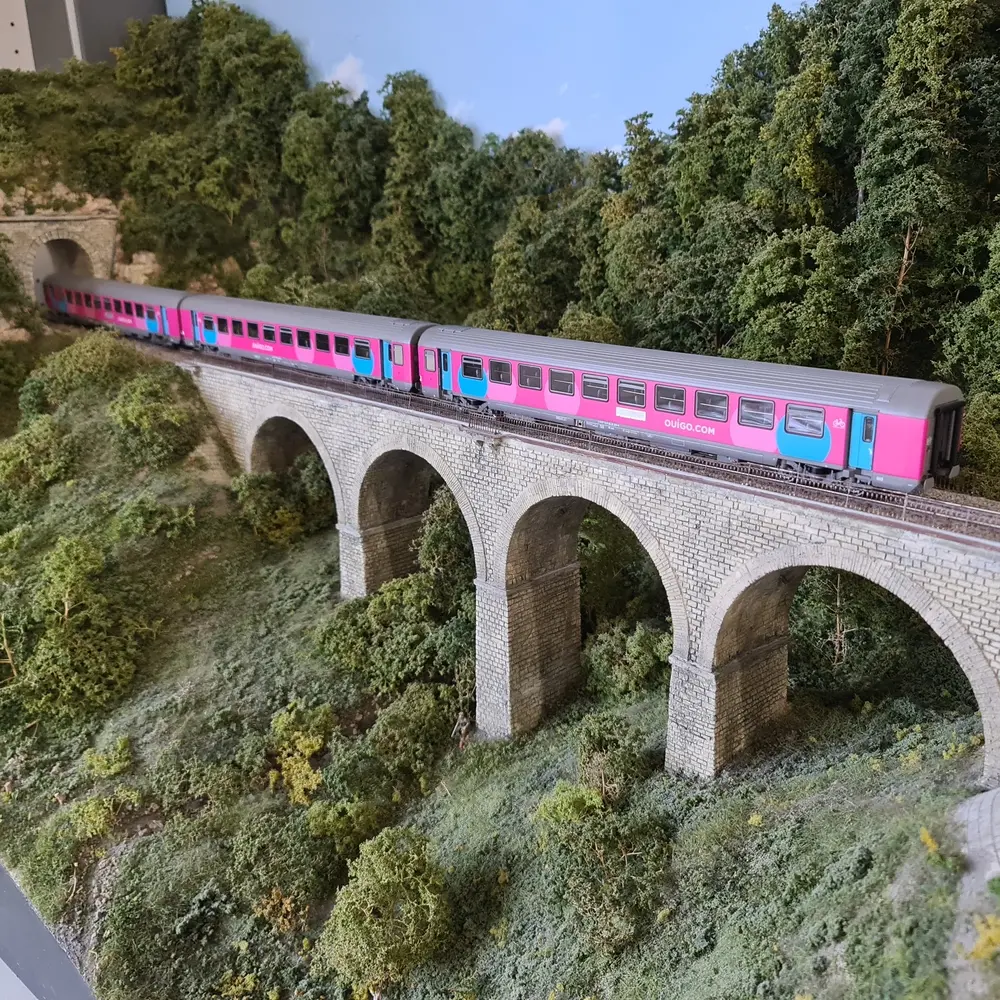 Set 3 Voitures Voyageurs Vtu "Ouigo" Ls Models 40994 - HO 1/87 - SNCF - EP VI - 5