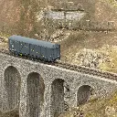 Wagon couvert EVS Hs parois renforcées "bande jaune" - LS Models 30676 - HO 1/87 - SNCF - Ep V - 2R - 5