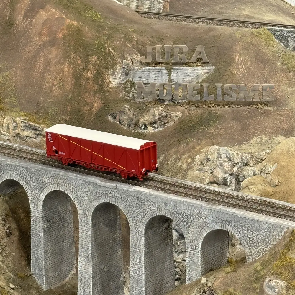 Wagon couvert EVS Hbis parois renforcées "Kronenbourg" - LS Models 30673 - HO 1/87 - SNCF - Ep IV/V - 2R - 5