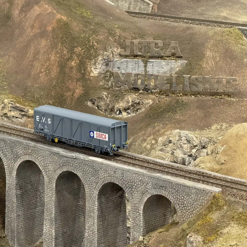 Wagon couvert EVS Hs parois renforcées "SIMCA" - LS Models 30678 - HO 1/87 - SNCF - Ep IV - 2R - 5