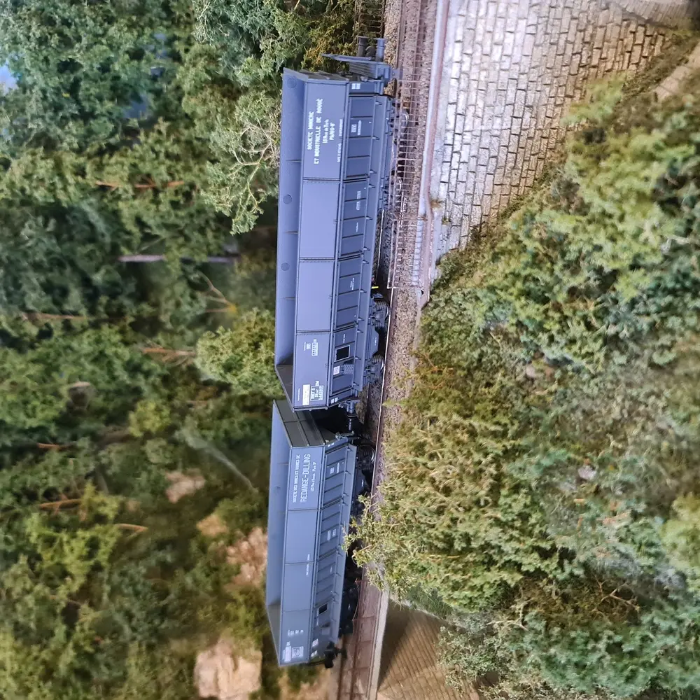 Set de 2 wagons trémies Redange-Dilling DM - LS Models 31105 - HO : 1/87 - SNCF - EP III - 5