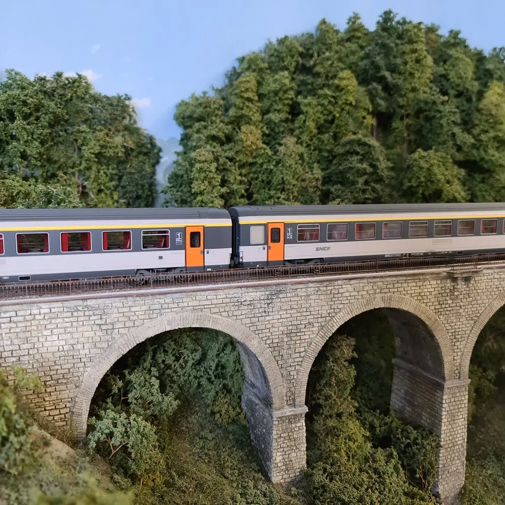 Set 2 Voitures Corail VTU - Ls Models 40997 - HO 1/87 - SNCF - EP IV / V - 5