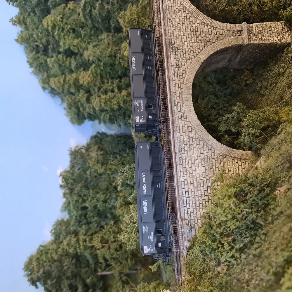 Set 2 wagons tombereaux LS Models 31112 - HO : 1/87 - SNCF - EP IV - 4