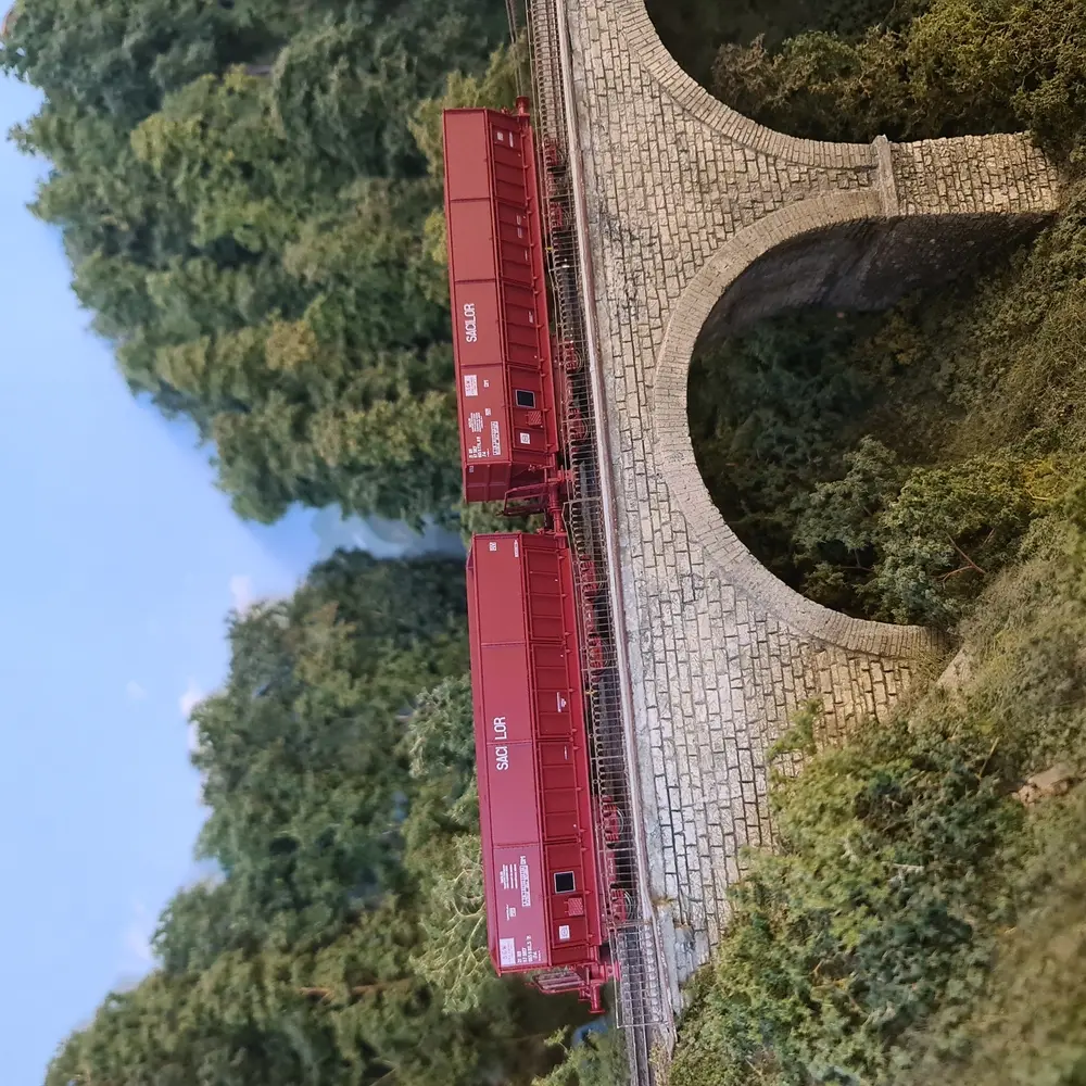 Set 2 wagons tombereaux - LS Models 31113 - HO : 1/87 - SNCF - EP IV - 5