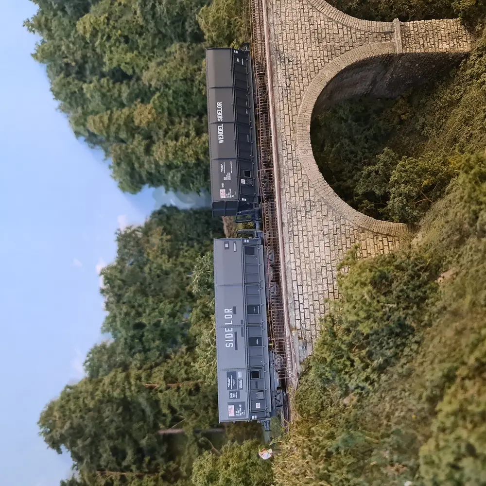 Set 2 wagons tombereaux LS Models 31111 - HO : 1/87 - SNCF - EP IV - 5