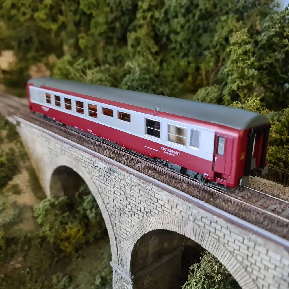 Voiture-Restaurant Vru "Grill Express" - Prototype - LS MODELS 40158 - SNCF - HO 1/87 - 4