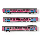 Set 3 Voitures Voyageurs Vtu "Ouigo" Ls Models 40994 - HO 1/87 - SNCF - EP VI - 3