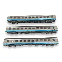 Set 3 Voitures VTU A8/B91/B91 Interloire Origine - LS MODELS 41204 - HO - SNCF - EP V - 3