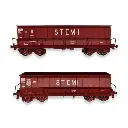 Set de 2 wagons tombereaux DMH Stemi - Ls Models 31117 - HO : 1/87 - SGW - EP V - 3