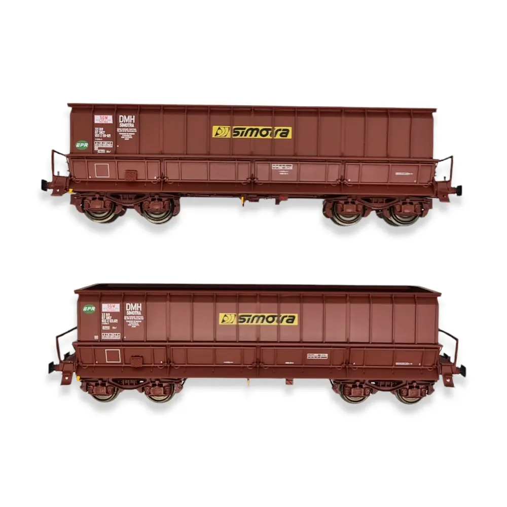 Set de 2 wagons tombereaux DMH Simotra - Ls Models 31116 - HO : 1/87 - SGW - EP V - 3