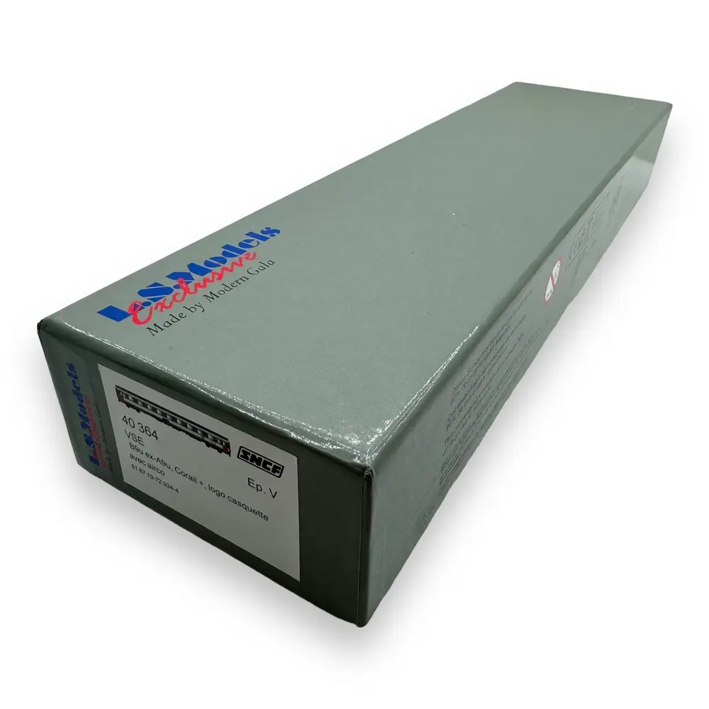 Voiture voyageurs corail VSE B9u ex-A9u - LS Models 40364 - HO 1/87 - SNCF - Ep V - 2R - 4