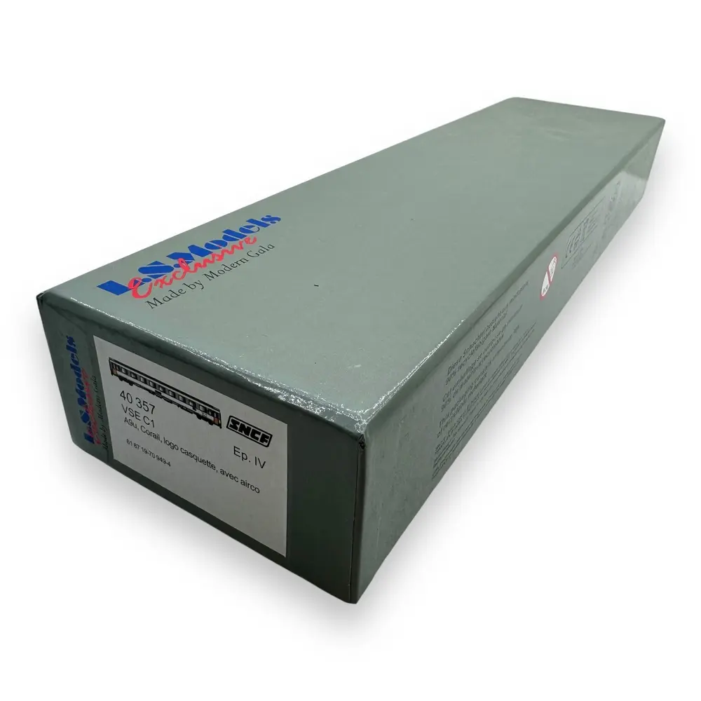 Voiture voyageurs corail VSE A9u - LS Models 40357 - HO 1/87 - SNCF - Ep IV - 2R - 4