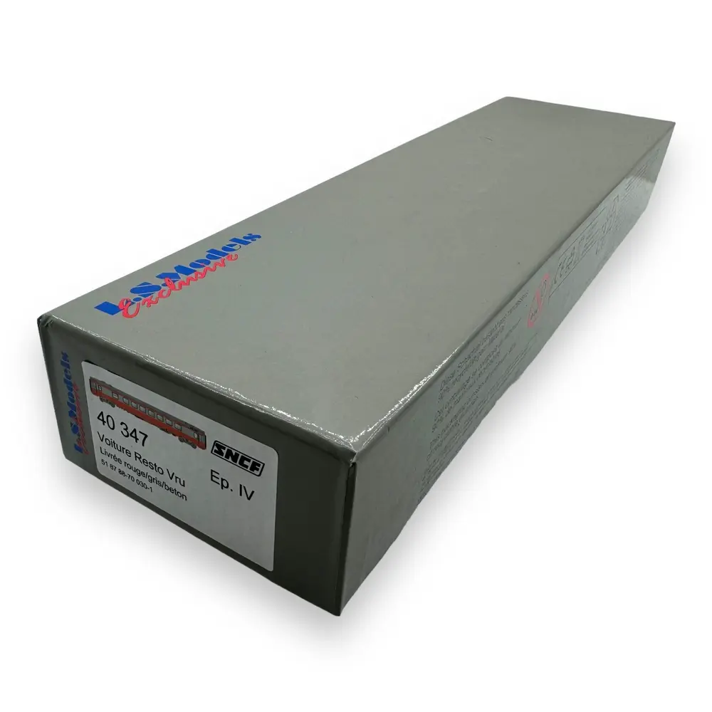 Voiture restaurant - LS MODELS 40347 - HO 1/87 - SNCF - Ep IV - 2R - 4